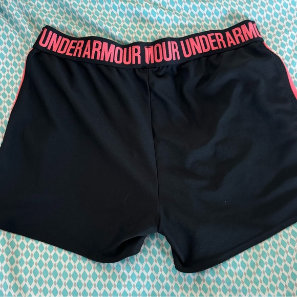 Under Armour Women's Athletic Shorts in Black and Pink - Picture 3 of 6
